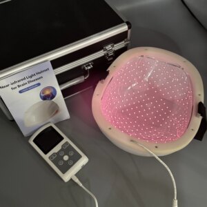ZJZK Brain Injury Helmet Massage 15W Stroke Symptoms 810nmx280diodes Depression Traumatic Cerebral Thrombosis Neurodegenerative