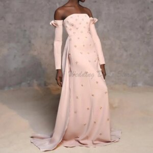 Luxury Prom Dresses Women Off The Shoulder Straight Sequins Shine Alliques Floor Length Long Tails High Quality Celebrity Gowns