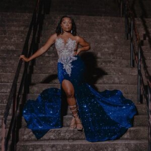Luxury Mermaid Prom Dresses 2025 Sequin Rhinestones Birthday Evening Dresses Wedding Party Gown Customized Robe De Soirée