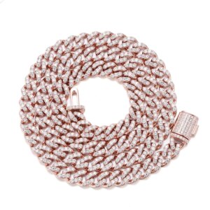 Provence 10K/14K/18K Rose Gold Cuban Chain for Men 6/6.5/7/7.5/8 Inch Hip Hop Bracelet for Women Custom Bracelet Luxury Gift