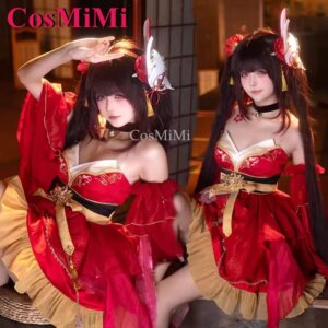 CosMiMi Game Honkai: Star Rail Sparkle Cosplay Costume ChiYuQingMeng Skin Sweet Dress Carnival Party Role Play Clothing S-XL