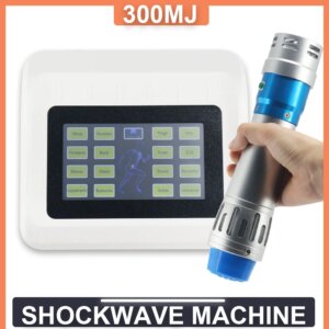 Portable 300MJ Shockwave Therapy Machine Pain Relief ED Treatment Body Relaxation Easy Operation Physiotherapy Massager 7 Heads