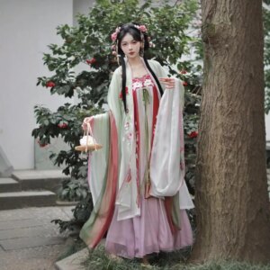 2024 Adult Women’s Han Chinese Clothing Flower Elements Chest Ru Dress Machine Embroidery Traditional Daily and Autumn Suit