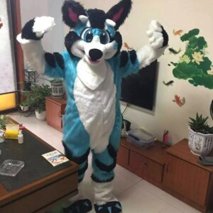Husky Mascot Costume Fox Fursuit Cosplay Suit Cartoon Outfits Party Game