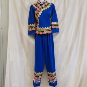 New Miao Costume Yunnan Minority Yao Zhuang Costumes Embroidery Suit Pants