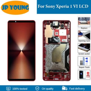 6.5″ Original For Sony Xperia 1 VI LCD Display Touch Screen Digitizer Assembly For Sony x1 VI XQEC54 XQ-EC72 Screen Replacement