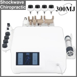 2025 New 300MJ Shockwave Therapy Machine For ED Therapy Neck Massage 1800N Chiropractic Correction Electric Gun 2 In 1 Massager