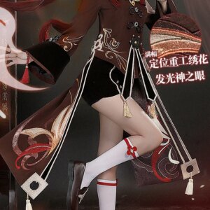 Anime Genshin Impact Hutao Cosplay Costume Game Suit Uniform Hu Tao Halloween Costumes For Women 2021 New