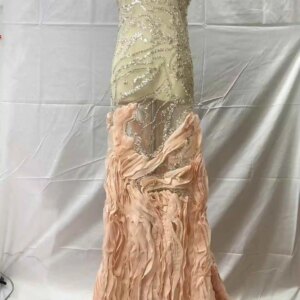 High Quality Fashion African Sequins Tulle Embroidered Groom Lace Fabric Beaded Sequins Lace Fabric For Nigerian Wedding Dress
