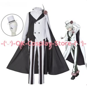 Nikolai Gogol Cosplay Costume Anime Cosplay Party Suit Coat Shirt Vest Pants Hat Halloween Uniform Custom Made