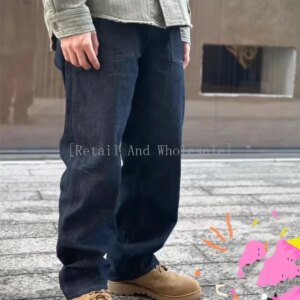 [Retail And Wholesale]VISVIM WMV CARPENTER PANTS Mud-dyed red-eared tannin jeans Archives Vintage