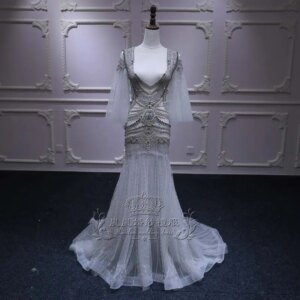 2024 new design sexy high luxury fishtail skirt dress