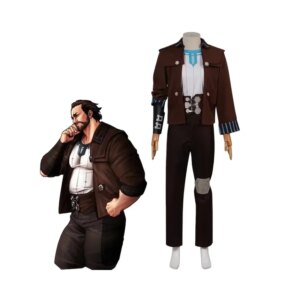 Game Arcane Vander Cosplay Costume Uniform Outfits Halloween Suit Jacket Shirt Pants Full Set for Men Carnival Suit