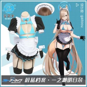 Blue Archive Itinose Asena Cosplay Costume Sweet Maid Dress Anime Cosplay for Women Itinose Asena Maid Costume Anime Clothes