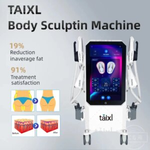Taixl 6500W RF 15Telsa 200HZ Body Slimming Machine Muscle Stimulation Ultra Sculpting Therapy for Weight Loss