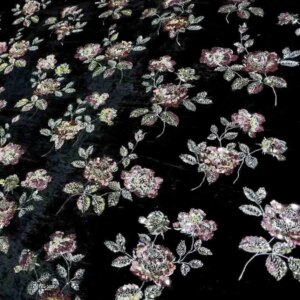 3D Three-Dimensional Flower Bead Tube Sequined Embroidered Coat Wedding Dress Fabric Suit