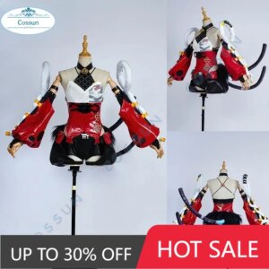 COSSUN Game Zenless Zone Zero Nekomata Cosplay Costume Cute Lovely Dress Halloween Outfits Women Anime Clothing Jumpsuit