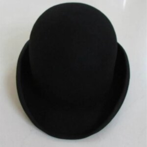 Casual hard bowler hat for men and women rolled basin with small brim