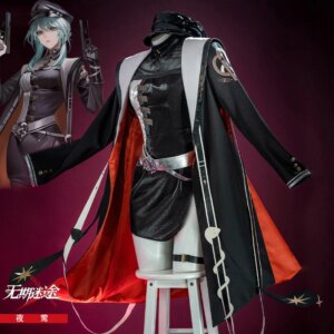 Path to Nowhere Cos Nightingale Adjutant Cosplay handsome Sexy Game Black Stage Uniform Outfit