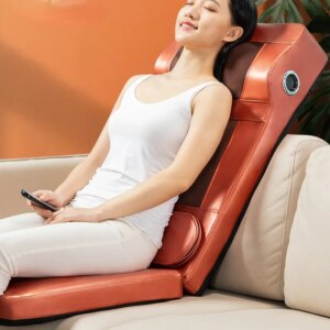 Bluetooth Music Cervical Heated Massager, Neck Waist Shoulders Full Body Massage Mat, Electric Massage Mattress Back Massage Pad