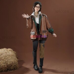 Game Monster Hunter Alma Cosplay Costume Guild-appointed Handler Alma Coat Pants Full Set Halloween Uniforms For Men Women