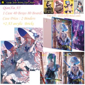 QianXia A5 New Goddess Story Card Anime Goddess Character Albedo Nezuko Rem Nami Swimsuit Bikini Waifu Booster Box Habbies Gifts