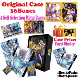 Newest Case Wholesale Dongka Saint Seiya Global Trading Collection Card Saori Kido Booster Box Japanese Anime ACG Hobbies Gift