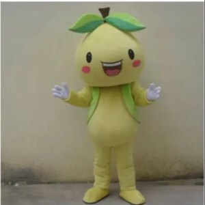 New Adult Best Sale Lovely Pear Suit Animal Cartoon Mascot Costume Christmas Fancy Dress Halloween Mascot Costume