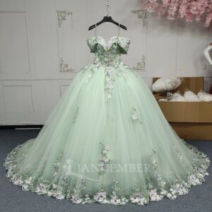 Customized Quinceanera Dress Ball Gown Appliques Embroidery Sweet 15 16 Birthday Party Formal Wear vestidos de 15 quinceañera