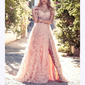 Exquisite Lace Applique Evening Dresses Chic Off The Shoulder Sleeveless A-Line Dress Red Carpet Special Occasion Female Gown