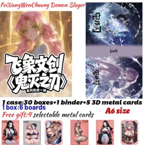 2025 Newest FeiXiangWenChuang Demon Slayer Borads Collection Card Shinobu Japanese Anime Trading Mitsuri Hobbies Gift