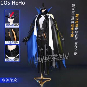 COS-HoHo Arknights Ulpianus Game Suit Gorgeous Uniform Cosplay Costume Halloween Carnival Party Role Play Outfit Men S-XXL