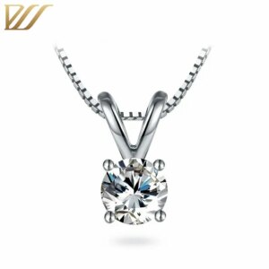 Provence 1.2ct Round Cut Moissanite Diamond Solid 14K White Gold Pendant with GRA Certified For Woman Trendy Jewelry With Chain