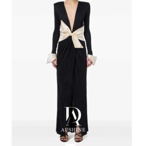 Aushine Dress Luxury Birthday Evening Dress Ankle Length Full Sleeves Summer Elegant Wedding Party Gowns For Women Arab 2024Fu