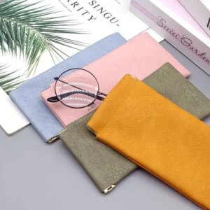 Glasses Bag Sunglasses MEN AND WOMEN Storage Set Elastic Plate Mouth Automatic Closing Glasses Storage Bag Ladies Storage Bag