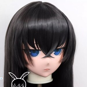 (RB28011)Customize Full Head Quality Handmade Female/Girl Resin Japanese Anime Cartoon Character Kig Cosplay Kigurumi Mask