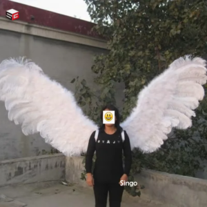 High quality natural white Ostrich feather ANGEL wings for stage performance Large amazing magazine shooting props