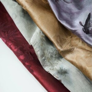 New Silk Wool Jacquard Chinese Lining 37 Mm140 Width Autumn and Winter Clothing Bed Cover Cloth Fabric