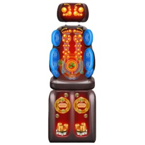 Cervical vertebra massager neck shoulder waist back whole body multifunctional instrument kneading cushion for leaning on chair