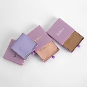 Custom Logo Jewelry Gift Box Set Sliding Drawer PU Leather Packaging Envelope Dust Bag Wedding Necklace Necklaces Earrings
