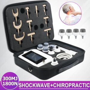 300MJ Shockwave Therapy Machine For ED Treatment Pain Relief 1800N Chiropractic Adjust Tools Professional Shock wave Massager