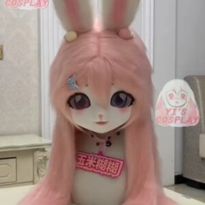 Yis cosplay Custom Furry head Kigurumi Head Cosplay Kemono Fursuit Handmade Headsets Beast Customized Fursuit Kemono Head