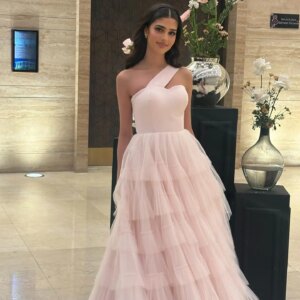 Customized Fashion Strapless Tulle Sleeveless Evening Dresses Elegant A-Line Floor Length Celebrity Gowns Vestido De Noche