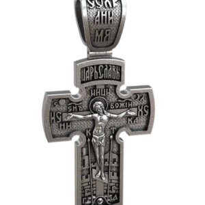 15g Big 2 Sided Cross Jesus Christ And Archangel Michael Customized 925 SOLID STERLING Silver Pendant