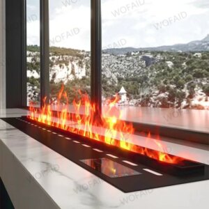RGB 3D Fireplace High-end Water Steam Electric Fireplaces Insert Chimenea Electrica Decorativa Falsa Fire Place For Living Room