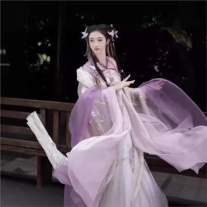 Hanfu women embroidery chebule skirt set ladies