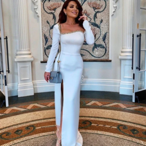 Little Daisy Customized Simple Modern Style Formal Evening One-Shoulder A-line Beadings Bespoke Occasion Dresses