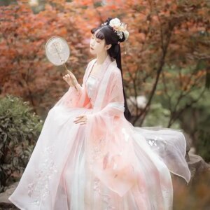 Heavy Industry Embroidered Hanfu Super Immortal New Hanfu Large sleeved Shirt with Fairy and Elegant Hanfu Fairy Full Set Autumn