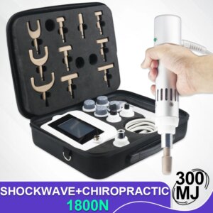Shockwave Therapy Machine For ED Treatment Pain Relief 1800N Chiropractic Adjust Gun 300MJ Professional Shock Wave Massage New