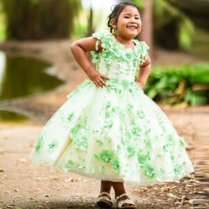 Customized Charro Flower Girls Dresses 2025 3D Flowers Vestido De 15 Anos Sequin Sweet 16 Party Wear Mini Quinceanera Dresses